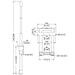 H4116 - Penn Elcom - H4116 - 4 Stage Internal Mount Telescopic Handle.