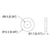 HSM6FW - Penn Elcom - HSM6FW - M6 Flat Black Plastic Washer