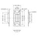 L0747/CP - Penn Elcom - L0747/CP - Catch Plate For Valance Spanning Catches.