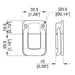 L1390C - Penn Elcom - L1390C - Small Chrome Draw Bolt.
