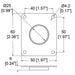 L2455/MBZ - Penn Elcom - L2455/MBZ - Cover Plate for Small Slam Latch for Slam-Lid System