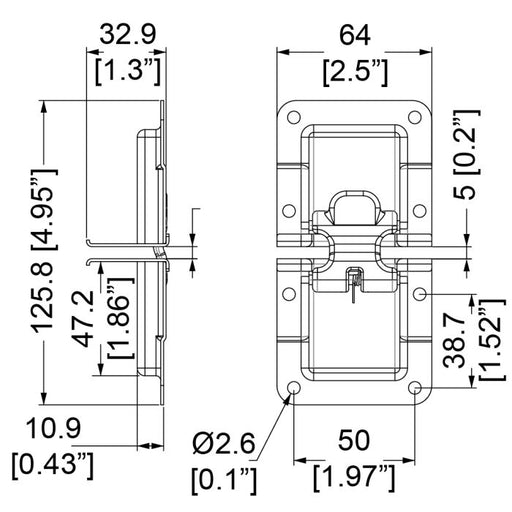 L3000-7 - Penn Elcom - L3000-7 - Interlocking Case Stacking Latch