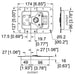 L925/527Z - Penn Elcom - L925/527Z - Large Latch in Offset Dish