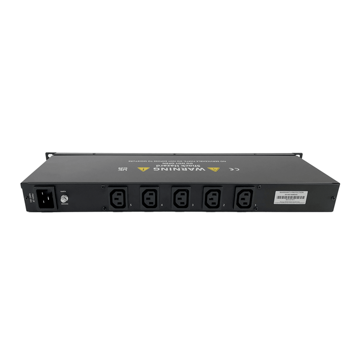 PDU16-5DJ-AV-AU - Penn Elcom - PDU16-5DJ-AV-AU - Type 1 1U 16A 5 Channel Switched Power Distribution Unit.