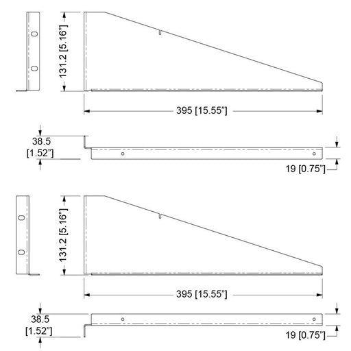 R1195 - Penn Elcom - R1195 - Shelf Support