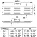 R1268/2UVK - Penn Elcom - R1268/2UVK - Flanged Louvered Rack Panel