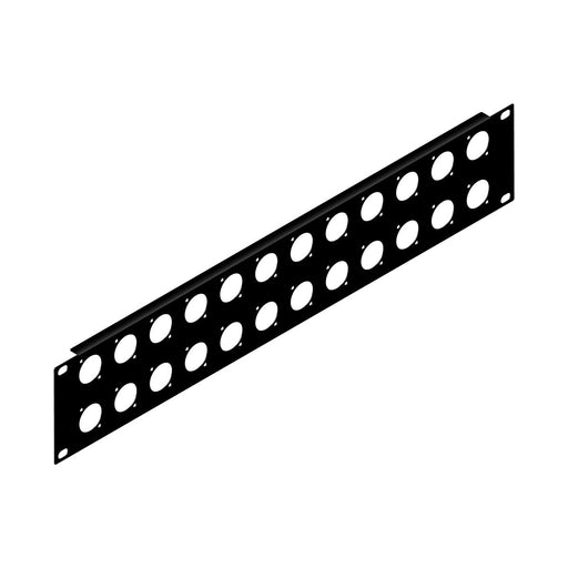 R1269/2UK/24 - Penn Elcom - R1269/2UK/24 - Punched Panel for 24 x D-Series Connectors