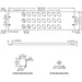 R1269/3UK/24 - Penn Elcom - R1269/3UK/24 - Punched Panel for 24 x D-Series Connectors