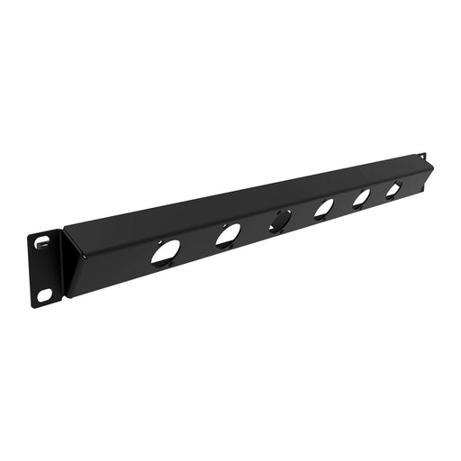 R1270-1U-6 - Penn Elcom - R1270-6 - 1U Reversable Rack Panels With Lacing Bar - Punched for 6 x D-Series Connectors.