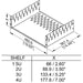 R1297/2UK - Penn Elcom - R1297/2UK - 2U Black Clamping Rack Shelf - 367mm Deep.