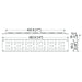 R1317 - Penn Elcom - R1317 - 2U Horizontal Lacer Panel With A Matrix Of Holes.