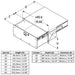 R2295-2UK - Penn Elcom - R2295-2UK - 2RU - 14" Deep Tour Grade Heavy Duty Rack Drawer - Aluminium