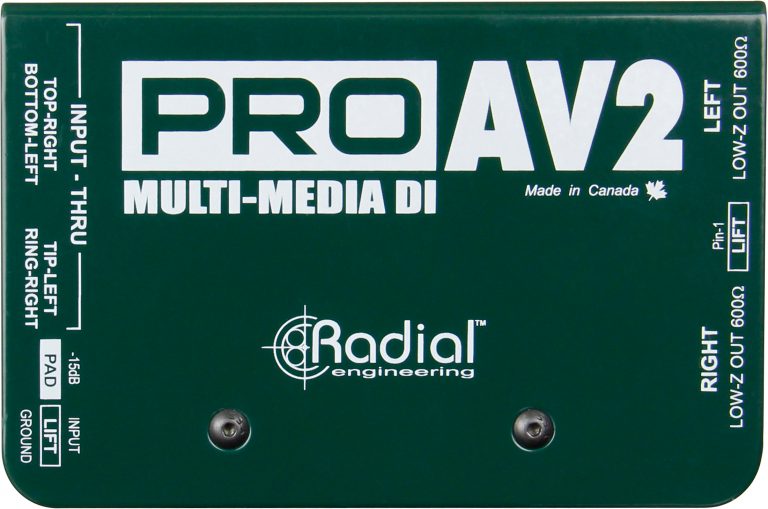 Radial Engineering - ProAV2 - Stereo Passive Multimedia Direct Box.