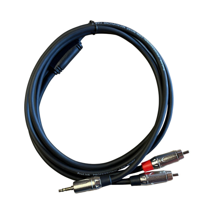 PL-C01-3-RCA-2M - ProLink - PL-C01-3-RCA-2M - 2m 3.5mm Jack to 2 x RCA's.