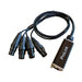 PL-CAT-3F - Prolink - PL-CAT-3F - 4 Channel 3-Pin XLR Female to Single Ethercon Multi tails.