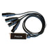 PL-CAT-3M - Prolink - PL-CAT-3M - 4 Channel 3-Pin XLR Male to Single Ethercon Multi tails.