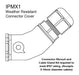 IPMX1 - Quest - IPMX1 - Weather Resistant Connector Cover for MX series Black.