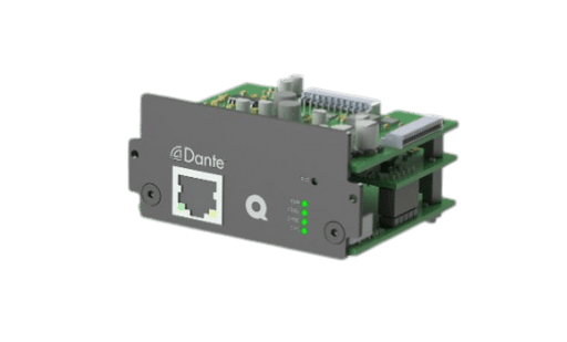 QDNT4D - Quest - QDNT4D - Dante expansion input card, Dante and AES67 (Suits QX 4 channel amplifiers) .