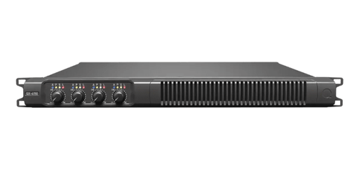 QX4150 - Quest - QX4150 - 4 x Channel Power amplifier, 150W per ch,4Ω-16Ω, 2 CH 300W 70v-100v, analogue input. Optional Dante/AES67 Version.