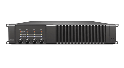 QX41500 - Quest - QX41500 - 4 x Channel Power amplifier, 1500W per ch,4Ω-16Ω, 70v-100v, analogue input. Optional Dante/AES67 Version.