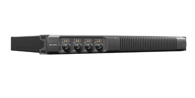 QX4300 - Quest - QX4300 - 4 x Channel Power amplifier, 300W per ch,4Ω-16Ω, 70v-100v, analogue input. Optional Dante/AES67 Version.