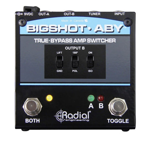 BIGSHOT-ABY - Radial Engineering - Bigshot - ABY - True-Bypass Amp Switcher.