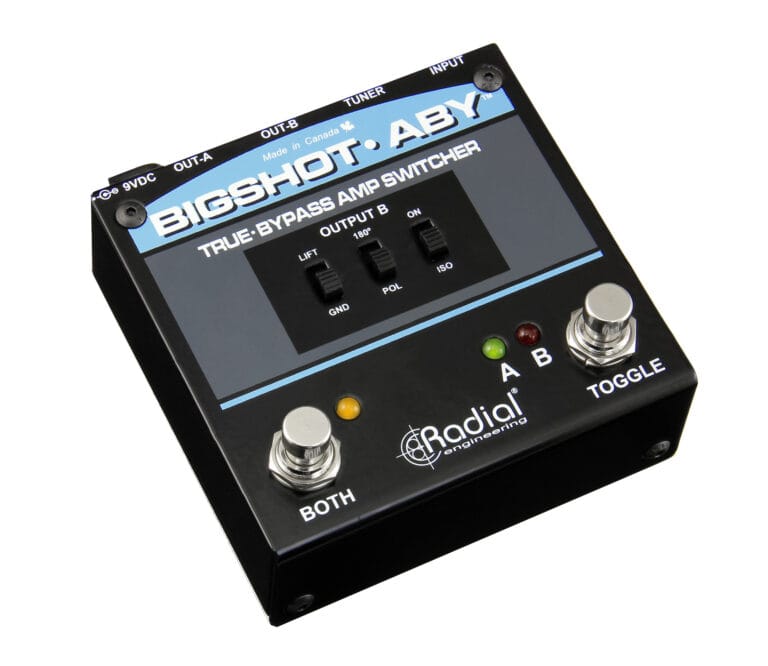 BIGSHOT-ABY - Radial Engineering - Bigshot - ABY - True-Bypass Amp Switcher.