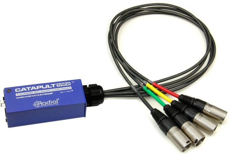 CAT-MINI-RX - Radial Engineering - Catap-Mini-RX - 4-Channel Cat 5 Audio Snake Reciever.
