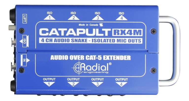 CAT-RX4M - Radial Engineering - Catapult-RX4M - 4-Channel Mic Level Splitter & Isolator.