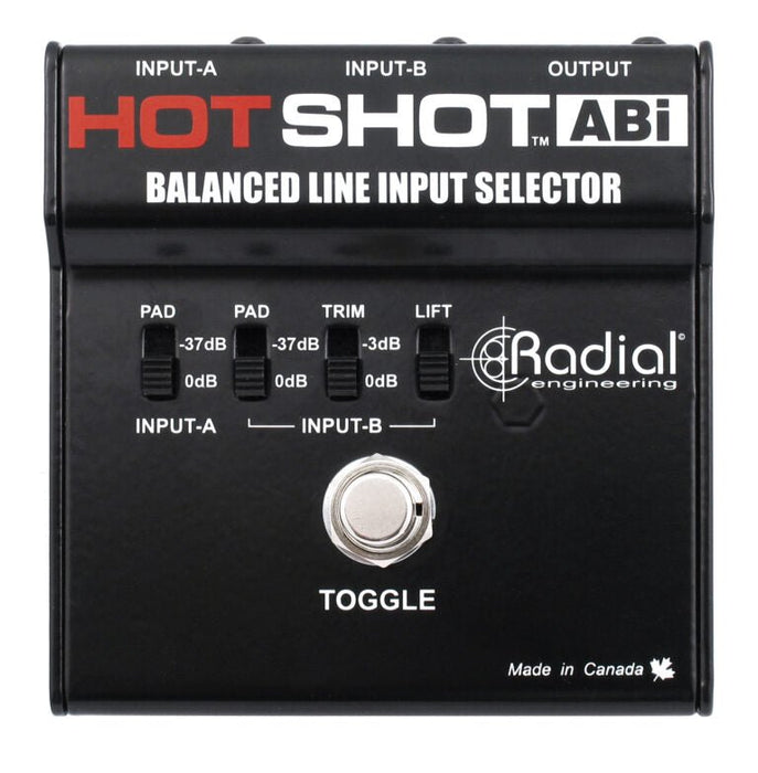 HOTSHOT-ABI - Radial Engineering - Hotshot - ABI - Footswitch Selector for Balanced Inputs.