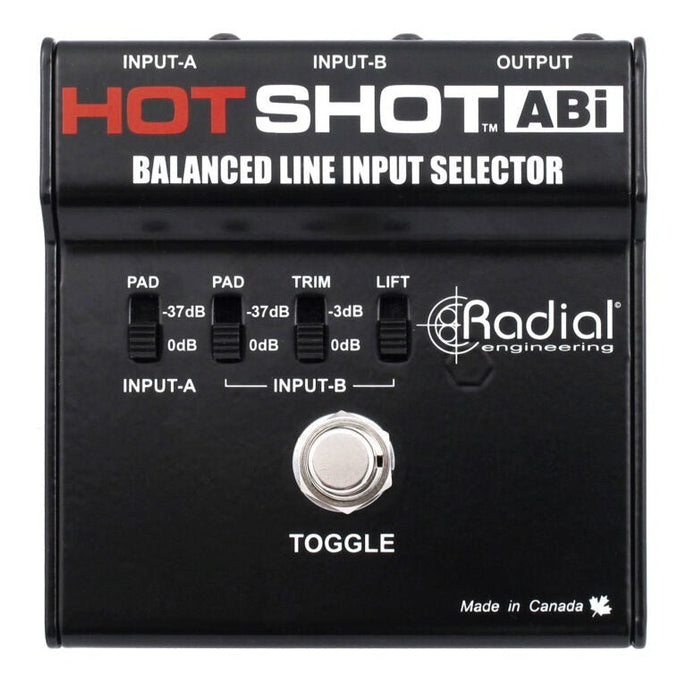 HOTSHOT-ABI - Radial Engineering - Hotshot - ABI - Footswitch Selector for Balanced Inputs.