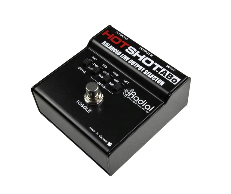 HOTSHOT-ABO - Radial Engineering - Hotshot - ABO - Footswitch Selector for Balanced Outputs.