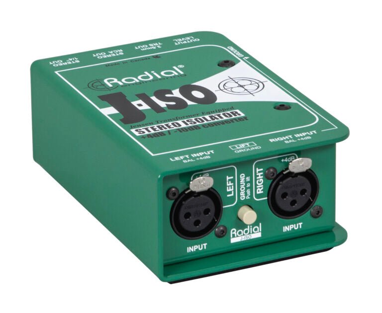 J-ISO - Radial Engineering - J-ISO - Stereo +4dB to -10dB Converters And Isolator.