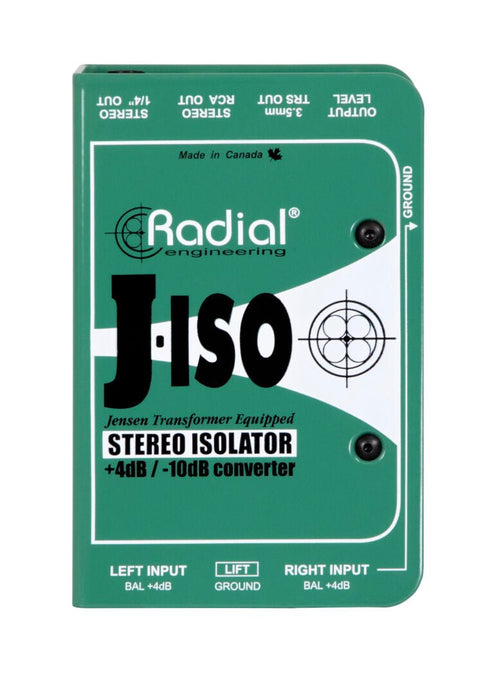 J-ISO - Radial Engineering - J-ISO - Stereo +4dB to -10dB Converters And Isolator.