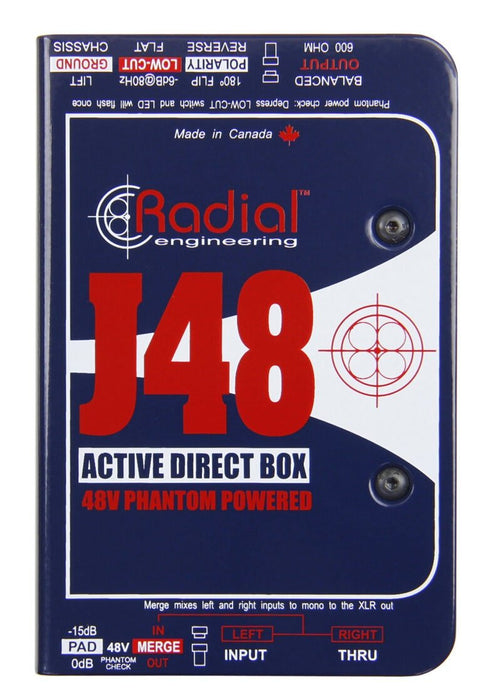 J48 - Radial Engineering - J48 - Phantom Powered Active Direct Box.