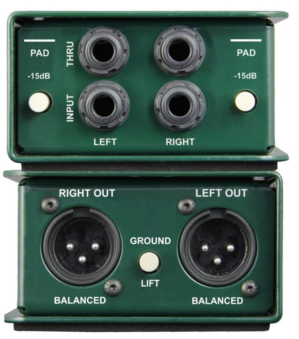 JDI-STEREO - Radial Engineering - JDI-Stereo - Passive 2-Channel Direct Box.