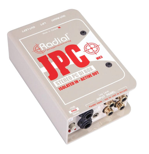 JPC - Radial Engineering - JPC - Active stereo PC direct box