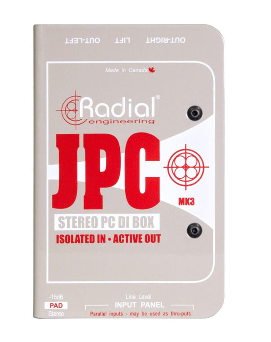 JPC - Radial Engineering - JPC - Active stereo PC direct box