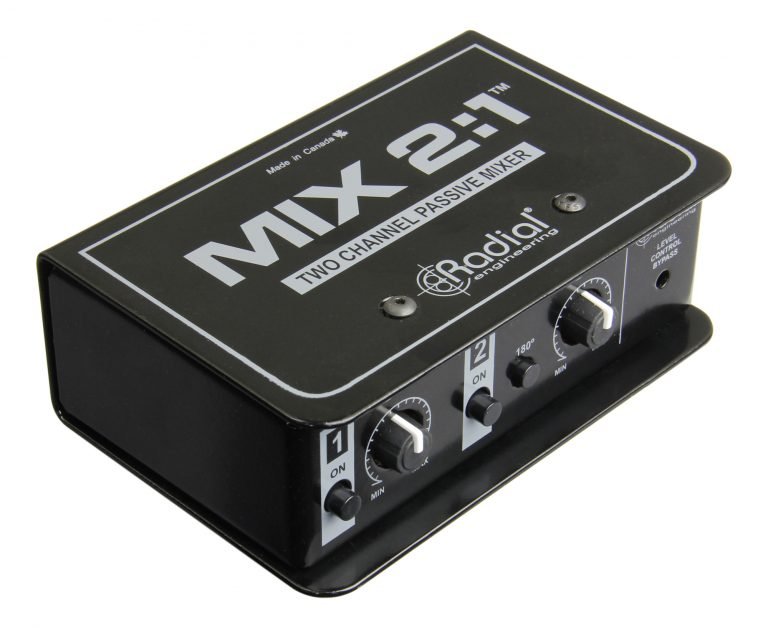 MIX-2:1 - Radial Engineering - MIX-2:1 - Two-channel Audio Combiner & Mixer.