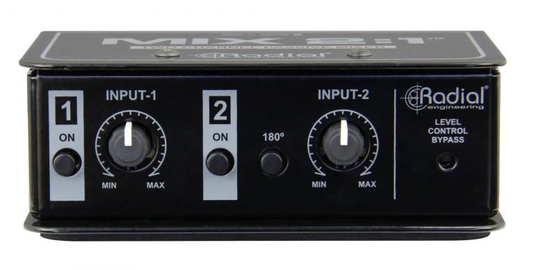 MIX-2:1 - Radial Engineering - MIX-2:1 - Two-channel Audio Combiner & Mixer.
