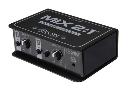 MIX-2:1 - Radial Engineering - MIX-2:1 - Two-channel Audio Combiner & Mixer.