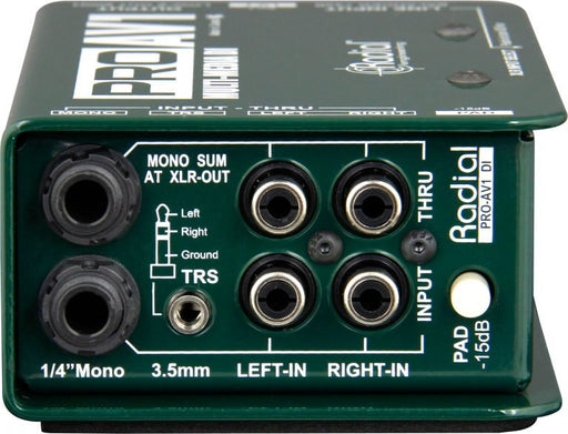 PROAV1 - Radial Engineering - ProAV1 - Single Channel Passive Multimedia Direct Box.