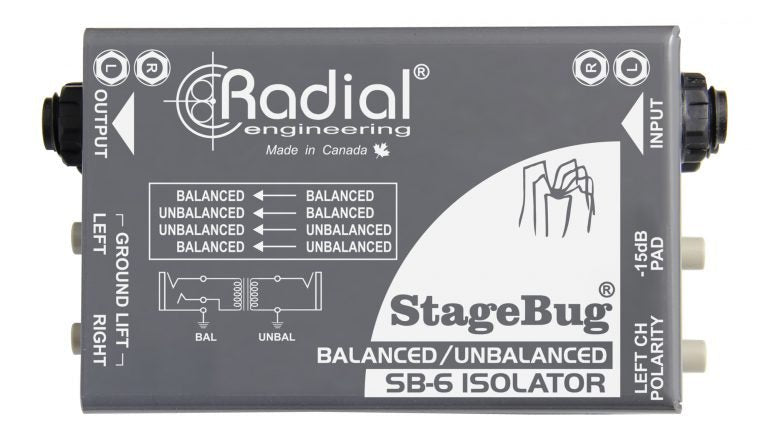 SB-6 - Radial Engineering - StageBug SB-6 - Passive Stereo Line Isolator.