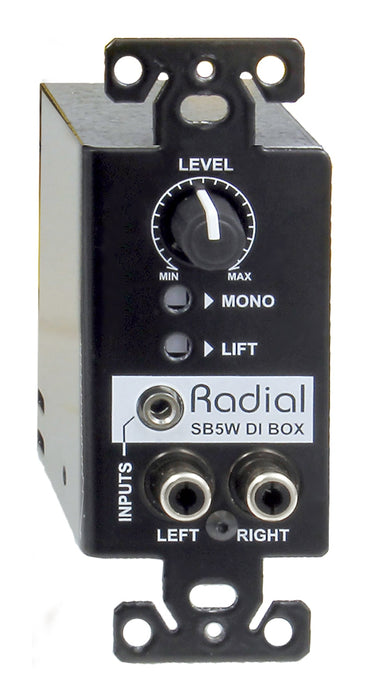 Radial Engineering - StageBug SB-5W - Passive Wall-mountable Stereo Direct Box.