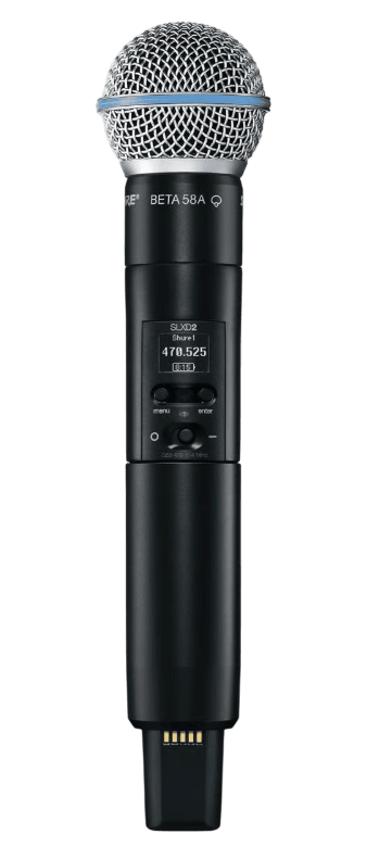 SLXD2-BETA58-H57 - Shure - SLXD2-BETA58-H57 - Digital Wireless Handheld Transmitter (520-564 Mhz)