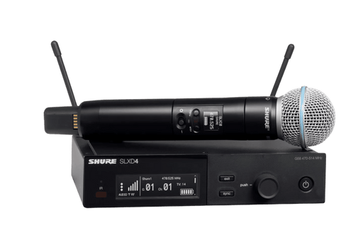 SLXD24-BETA58-H57 - Shure - SLXD24-BETA58-H57 - Digital Wireless Handheld System (520-564 Mhz)