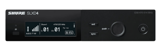 SLXD4-H57 - Shure - SLXD4-H57 - Digital Wireless Receiver (520-564 Mhz)