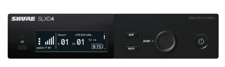 Shure - SLXD4-H57 - Digital Wireless Receiver (520-564 Mhz)