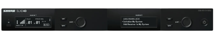 Shure - SLXD4D-H57 - Digital Wireless Dual Receiver (520-564Mhz)