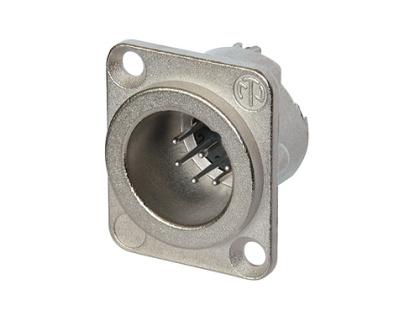 Neutrik - NC7MD-LX - 7 pole male receptacle, solder cups, Nickel housing, silver contacts.
